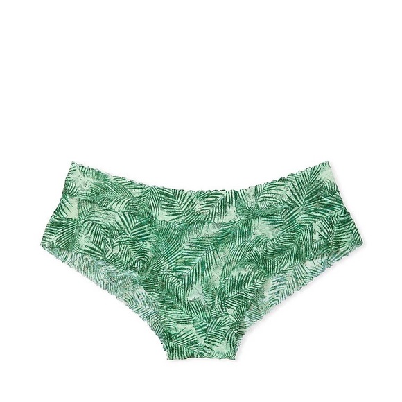 Victoria's Secret The Lacie Cheeky Panty Green Palms XL NEW - Picture 3 of 6